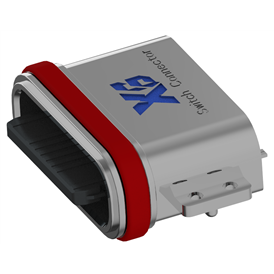 XB-ATCF-16-011 TYP C 16P Anti-Quallen Grundplatte 1.2 L=6.5mm (U-förmige Pulver Gold Schale)